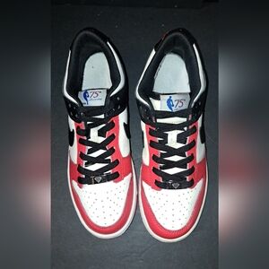 Nike NBA x Dunk Low EMB “75th Anniversary, Youth Size 6.5, Women Size 8.